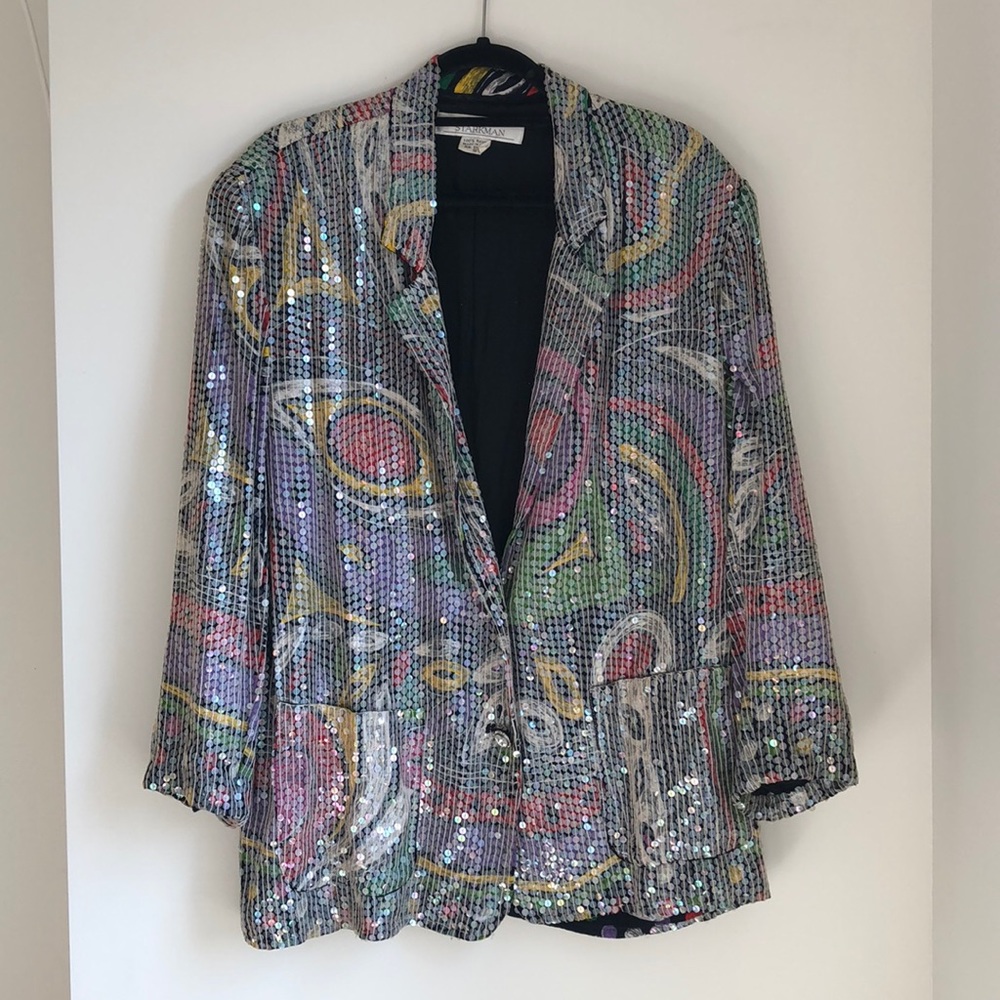 Sandy Starkman Sequin Blazer